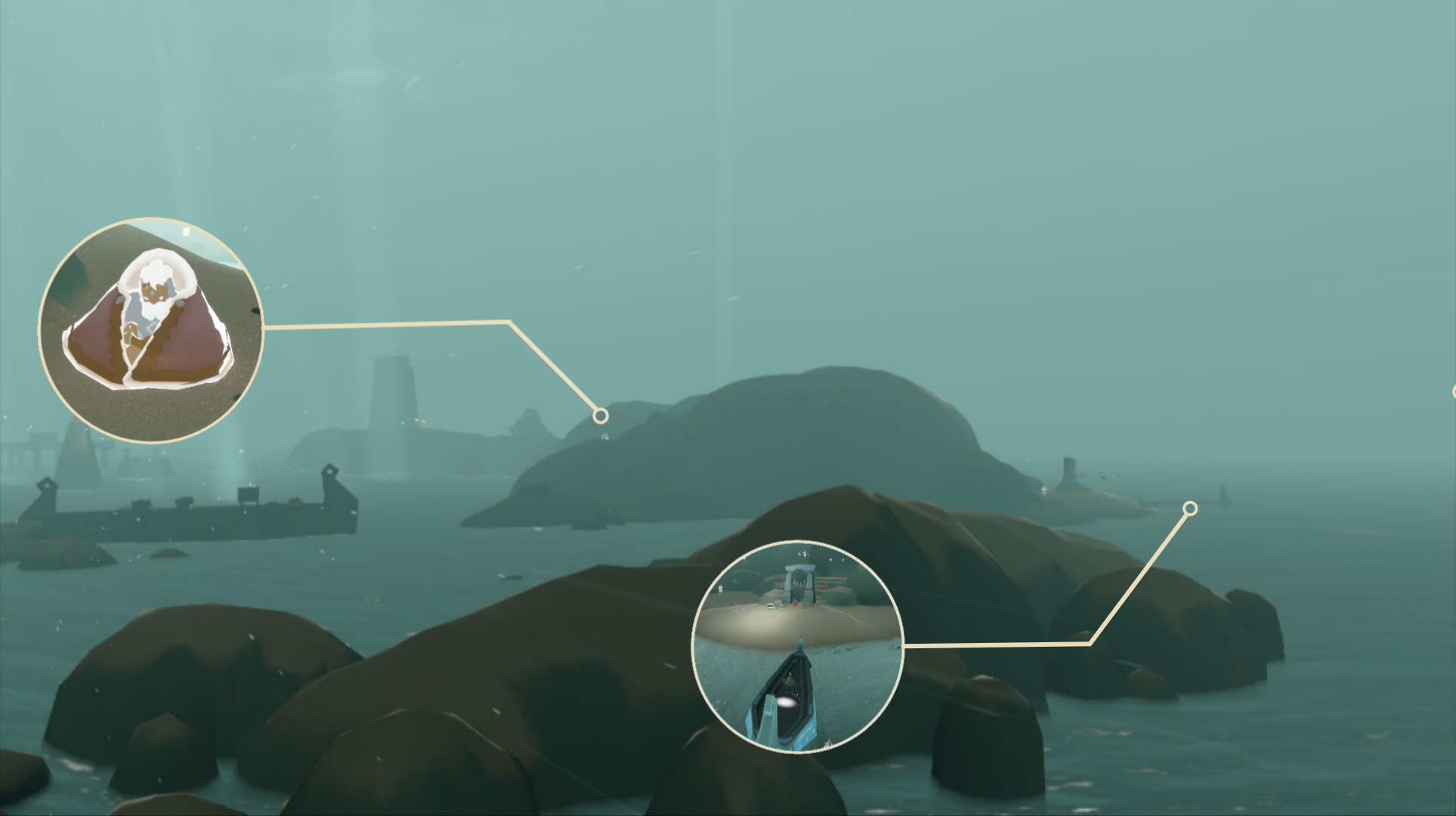 Treasure Reef location Sky COTL